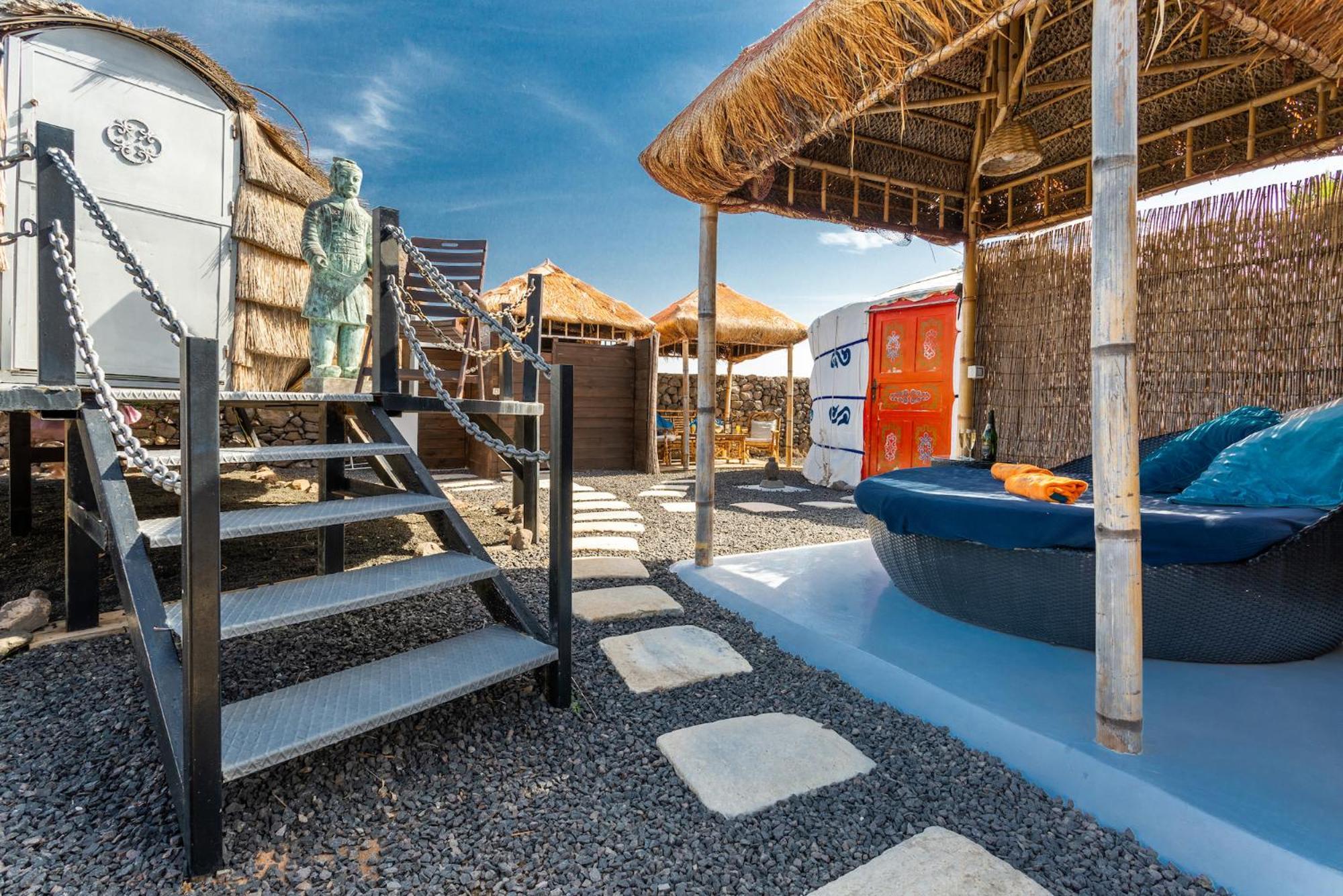 Finca De Arrieta Village - Yurts And Stone Cottages - Shared Pool - Walking Distance To Arrieta Beach - Eco Friendly Табайеско Экстерьер фото